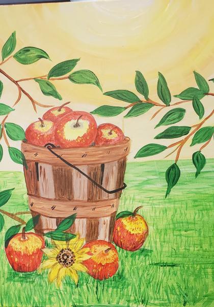 Image for event: Paint and Sip -- How About Them Apples?