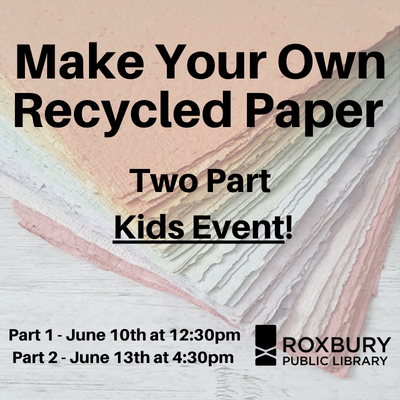 Image for event: Kids - Make Your Own Recycled Paper!